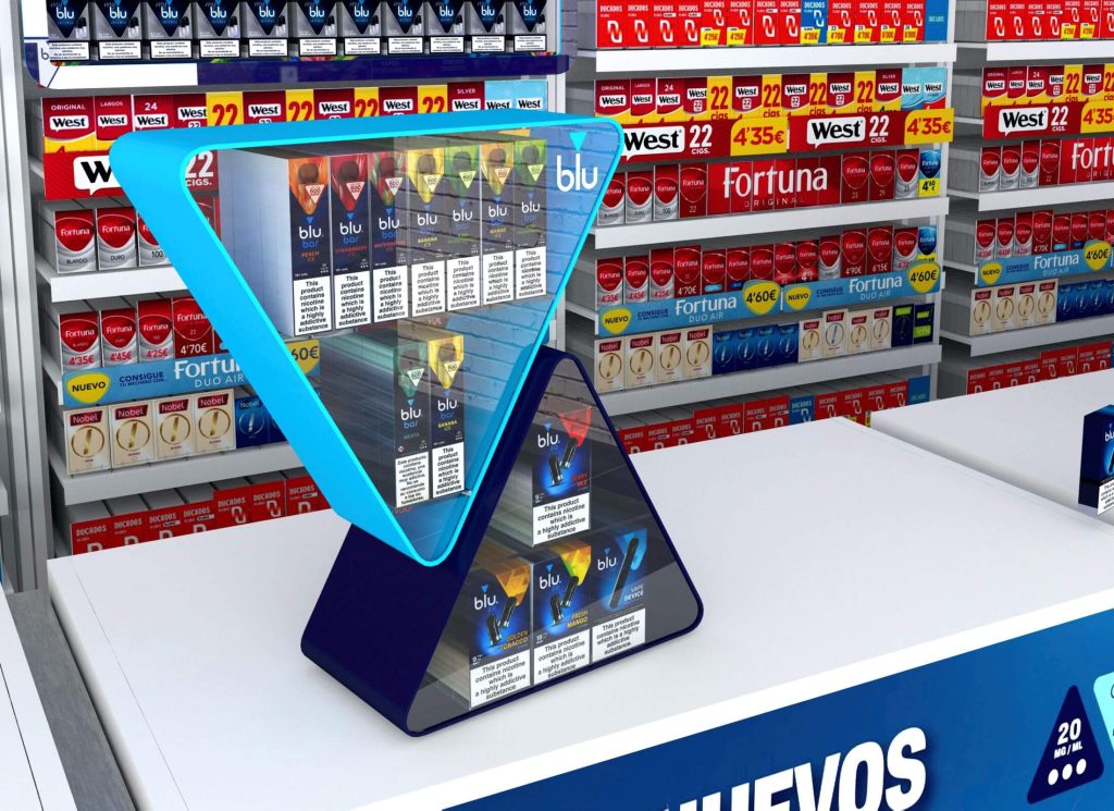 Expositor BLU mostrador 05